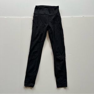 Lululemon High Rise Black Leggings 25”
